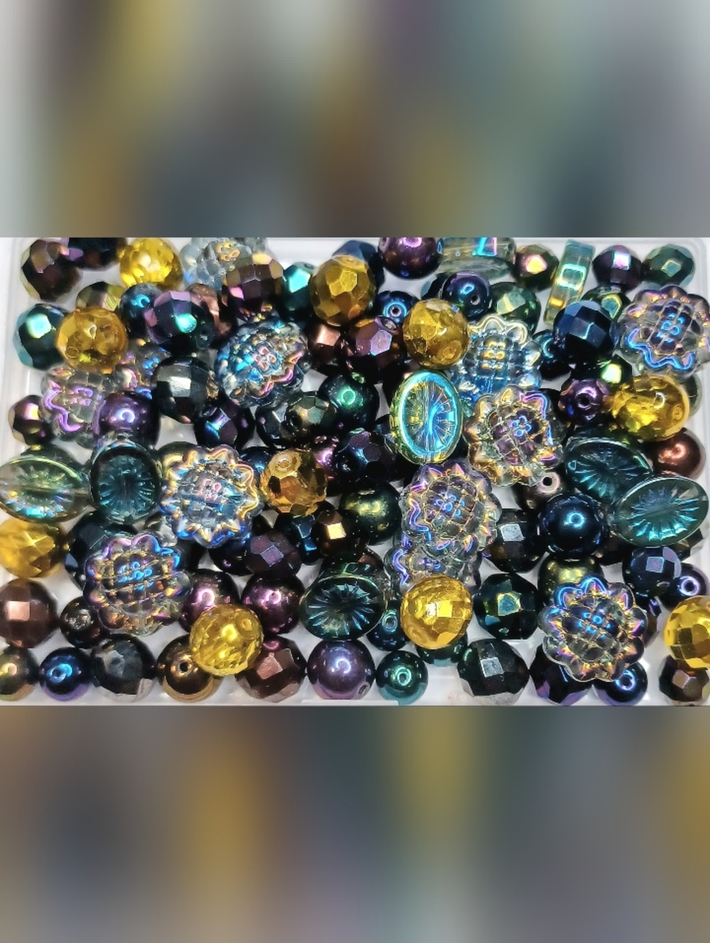 Glass beads for jewelry-making 100pcs